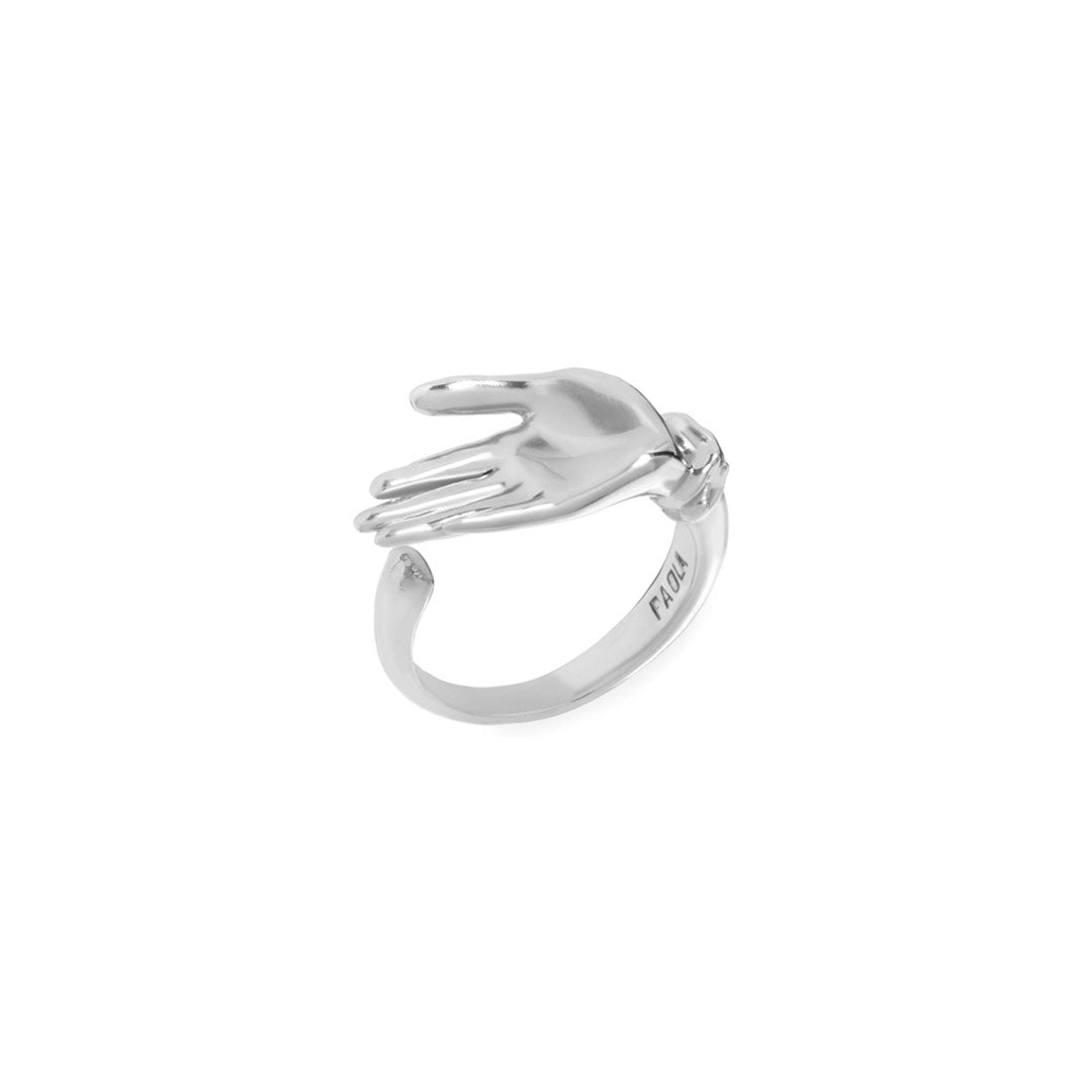 Paola Vilas palm ring in sterling silver