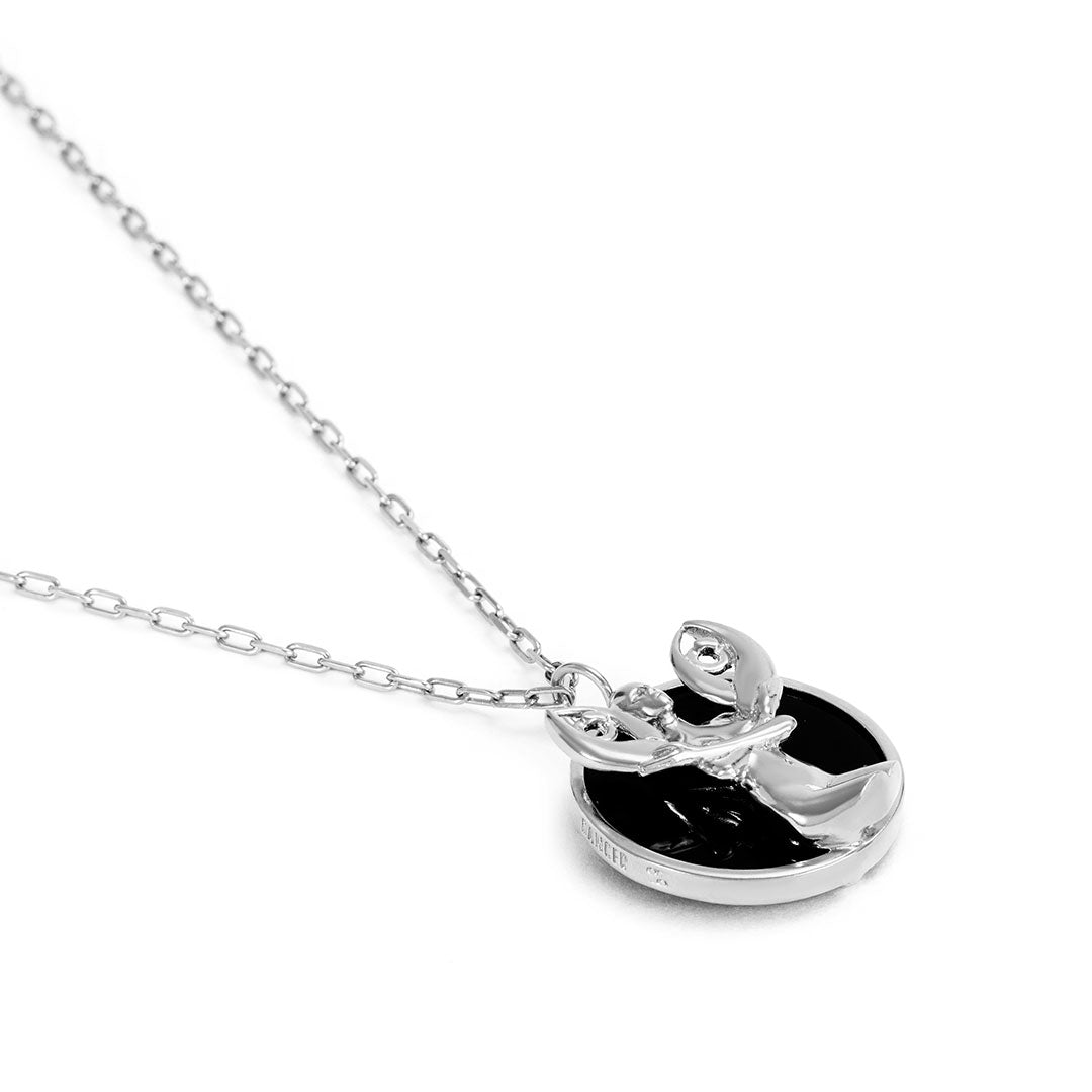 Paola Vilas zodiac necklace of Cancer in sterling silver