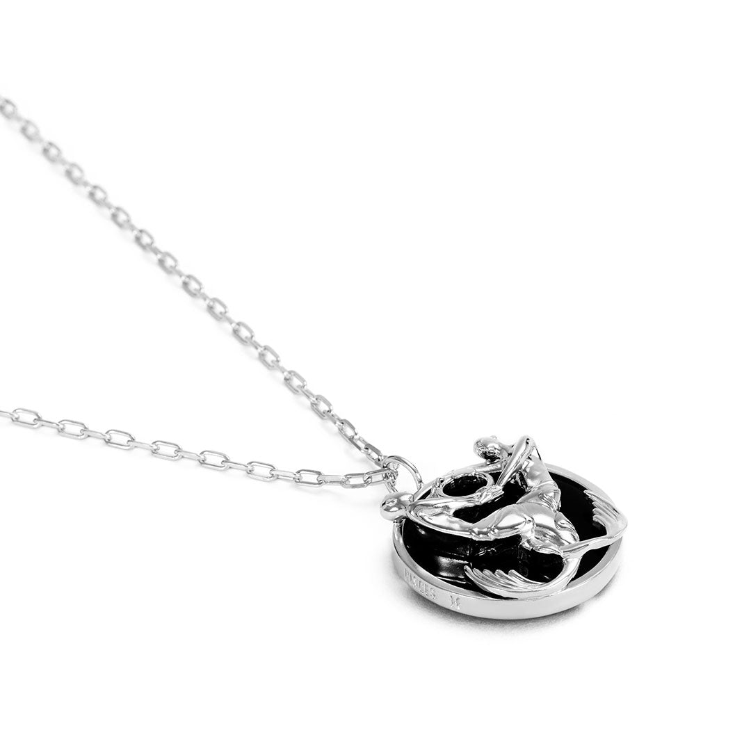 Paola Vilas zodiac necklace of Pisces in sterling silver
