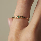 Allegra Emerald Ring 18k Gold