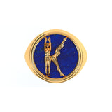 Alphabet Ring in 18k Gold