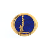 Alphabet Ring in 18k Gold