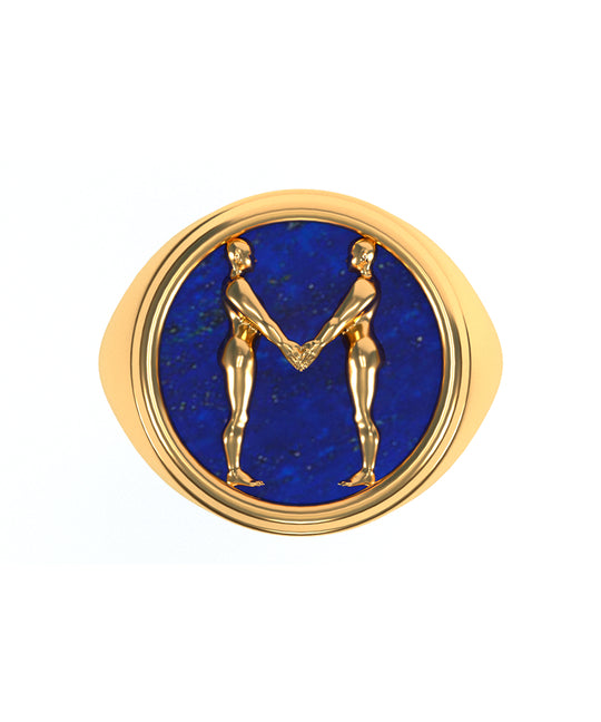 Alphabet Ring in 18k Gold