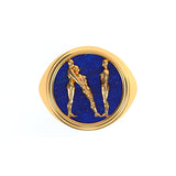 Alphabet Ring in 18k Gold