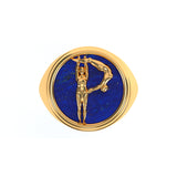 Alphabet Ring in 18k Gold