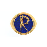 Alphabet Ring in 18k Gold