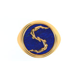 Alphabet Ring in 18k Gold