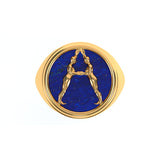 Alphabet Ring in 18k Gold