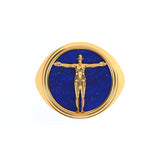 Alphabet Ring in 18k Gold
