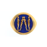 Alphabet Ring in 18k Gold
