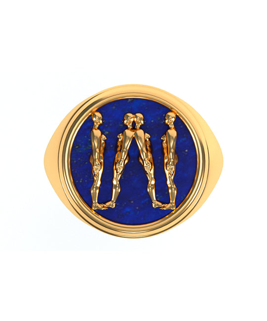 Alphabet Ring in 18k Gold