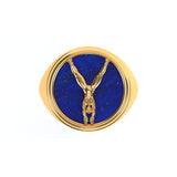 Alphabet Ring in 18k Gold