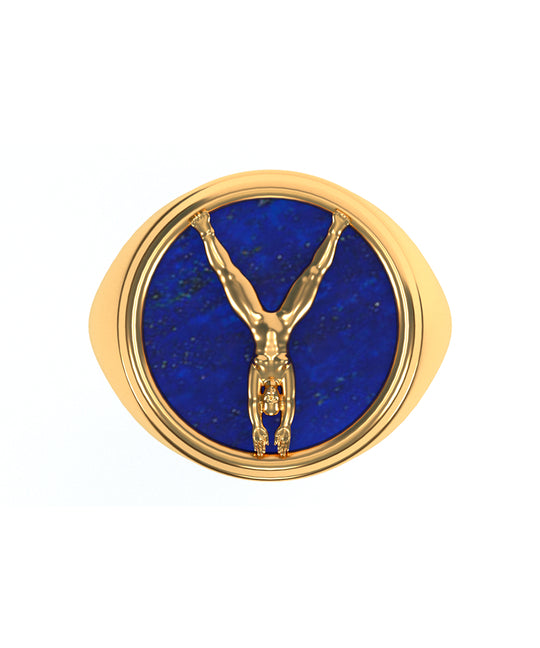 Alphabet Ring in 18k Gold