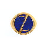 Alphabet Ring in 18k Gold