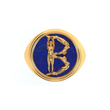 Alphabet Ring in 18k Gold