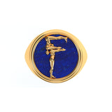 Alphabet Ring in 18k Gold