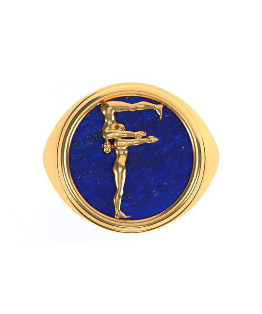 Alphabet Ring in 18k Gold