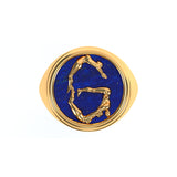 Alphabet Ring in 18k Gold