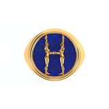 Alphabet Ring in 18k Gold