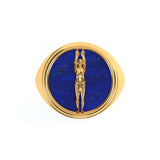 Alphabet Ring in 18k Gold