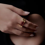 PAOLA-VILAS-RING-GOLD-18K-SCUPTURE-JEWELRY-WOMEN-BODIES-FEMALE