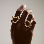 PAOLA-VILAS-RING-GOLD-PLATED-OVAL-WINDOWS-SILVER-STERLING