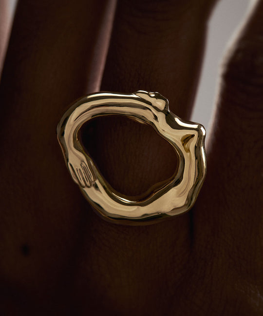 PAOLA-VILAS-RING-GOLD-PLATED-OVAL-WINDOWS-SILVER-STERLING