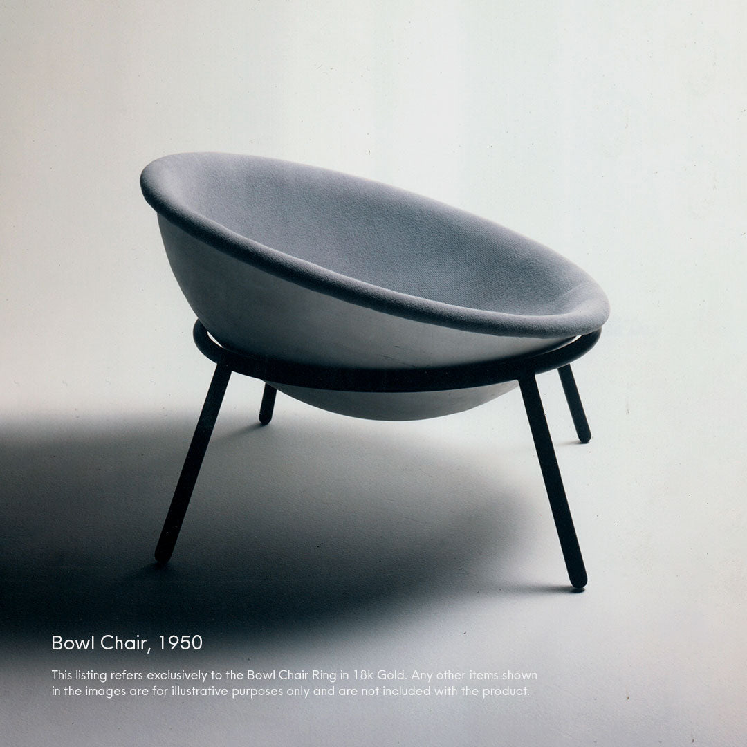 Chair Bowl Lina Bo Bardi ring 18k Gold – Paola Vilas