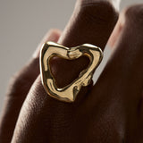 Window Angular Lina Bo Bardi Ring 18k Gold