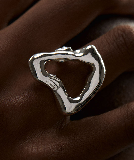 Window Angular Lina Bo Bardi Ring 18k Gold