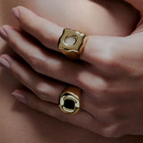 Nami Pink Feldspar Ring