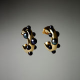 Cosmo Black Pearl Hoop Earring