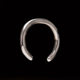 Finger bracelet in sterling silver with engraved fingerprint