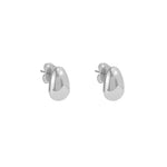Egg earring in sterling silver