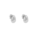 Egg earring in sterling silver