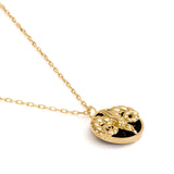 Paola Vilas zodiac necklace of Aries in sterling silver with 18k gold plating