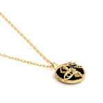 Paola Vilas zodiac necklace of Virgo in sterling silver with 18k gold plating
