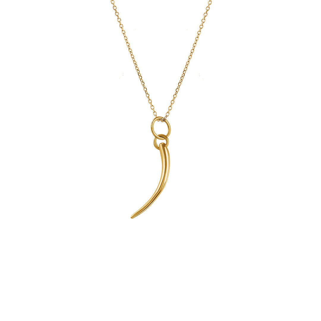Paola Vilas 18k gold eyelash pendant