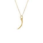 Paola Vilas 18k gold eyelash pendant