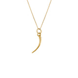 Paola Vilas 18k gold eyelash pendant