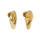 Paola Vilas earring of sculpted ear in sterling silver with 18k gold plating
