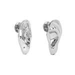 Paola Vilas earring of sculpted ear in sterling silver