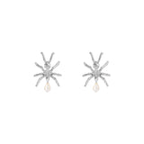 Paola Vilas ant earrings in sterling silver with pearls