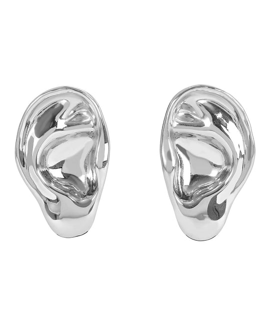 Paola Vilas sculpted ear earring in sterling silver