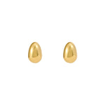Paola Vilas egg earring in sterling silver with 18k gold plating