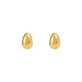 Paola Vilas egg earring in sterling silver with 18k gold plating