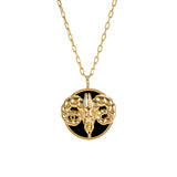 Aries sign necklace in sterling silver with 18k gold plating