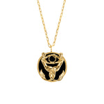 Pisces sign necklace in sterling silver with 18k gold plating