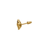 Paola Vilas 18k gold vulva piercing adorned with a diamond