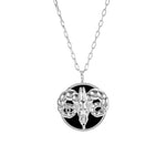 Aries sign necklace in sterling silver